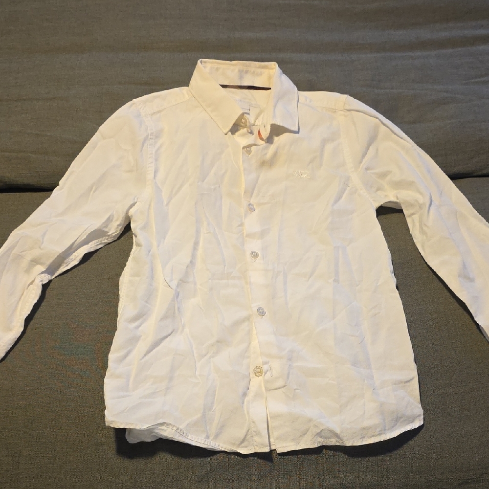 Burberry Cream Casual Button Down Shirt